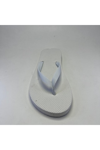 10 Adet Parmak Arası Beyaz Erkek Terlik Eva Taban 14 Mm Flip Flop 44 Numara Resimdeki Renk