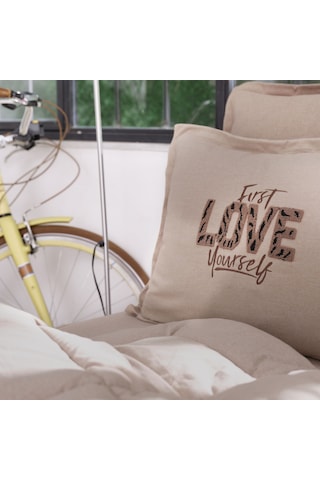 Karaca Home Motto Cotton Comfort Çift Kişilik Bej