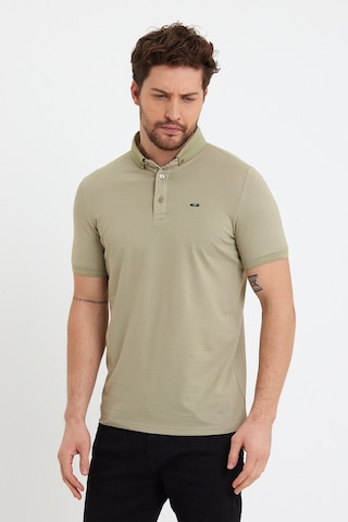 Jeus Erkek Pike Lacoste Kumaş Yakalı Yeşil Tshirt