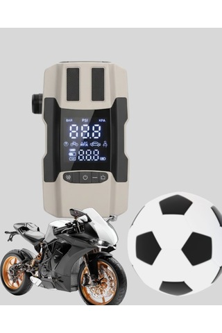 Northcity 12000 Mah Akü Takviye Powerbank Dahili Hava Dijital Ekranlı