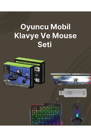 Kablosuz Mobil Oyun Kiti - 5 Parça Tam Set