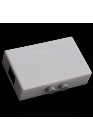 Homyl Mini 2port Manuel Ağ Paylaşım Anahtarı 2ın1 1ın2 Rj45