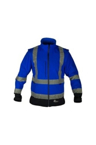Cosywolf Cw002233 Bold Reflektörlü Softshell Mont Mavi Siyah Mavi - Siyah
