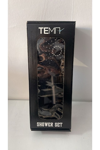 Askılı Duş Seti Tema Slim Siyah 3 Fonksiyonlu Diğer