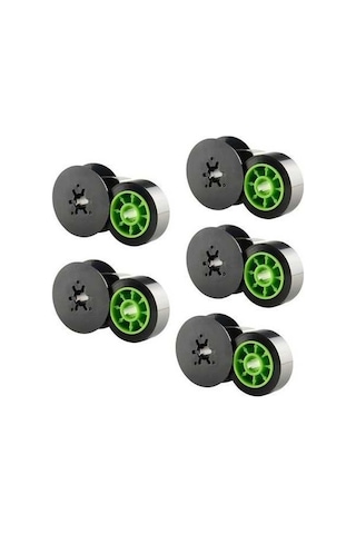 Besthome1 5 Adet 12mm X 50m Siyah Karbon Şerit, Lm-370/380/390/550a/e Uyumlu, Etiket Makinesi İçin