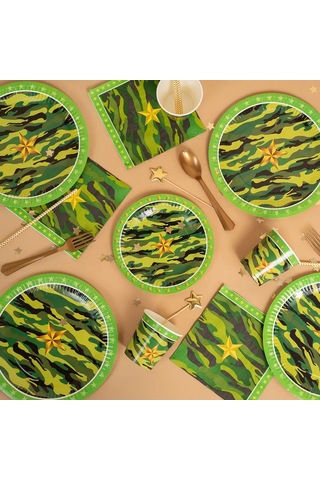 Davajdarit' Tek Kullanımlık Tabaklar, Dınayak, Şık Parti Seti 201879747 100 adet