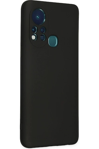 Gld-spt- Newface İnfinix Hot 11s Kılıf Nano İçi Kadife Silikon - Siyah