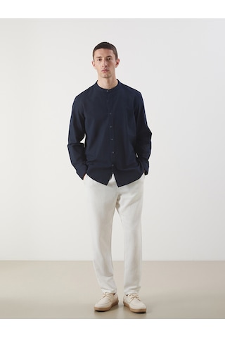 Lcw Vision Lacivert Regular Fit Uzun Kollu Oxford Erkek Gömlek