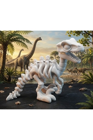 T-rex Eklemli İskelet - Fen Bilgisi Eğitici Kit Card