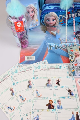 X Dekomus Lisanslı "fearless Collection" Elsa Frozen Okul Ve Kırtasiye Seti Okul,termoslu Beslenme Ve Kalem Çantası,matara,beslenme Kabı Altın