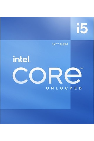 Intel Core İ5 12400F 18Mb 6Çekirdekli Vga Yok 1700P 65W Kutulu+Fa