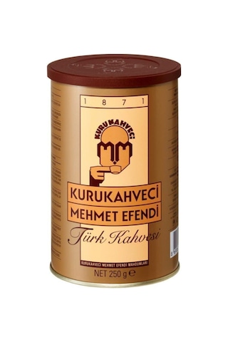 Mehmet Efendi Kuru Kahveci 250 Gr Teneke Kutu 2 'li Eko Paket Türk Kahvesi