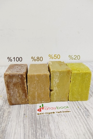 Hatay %100 Saf Defne Sabunu 1 Kg Ham Defne Yağı Sabunu 6 Adet Doğal