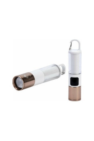 Çok Amaçlı Kamp Feneri Usb Şarjlı Çift Işık Kaynaklı Güç Ekranlı Led Aydınlatma Diğer