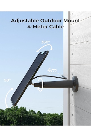 Reolink Solar Panel 2 - Reolink Kablosuz Güvenlik Kameraları İçin Güneş Paneli Type-c Bağlantılı