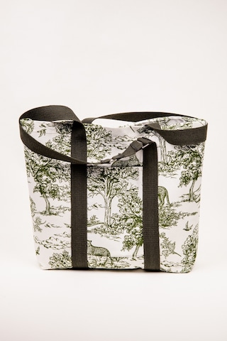 Fabric Craft Bag Plaj Çantası Kadın Omuz Çantası Duck Kumaş İçi Astarlı Mıknatıslı 50x43 Cm Yeşil