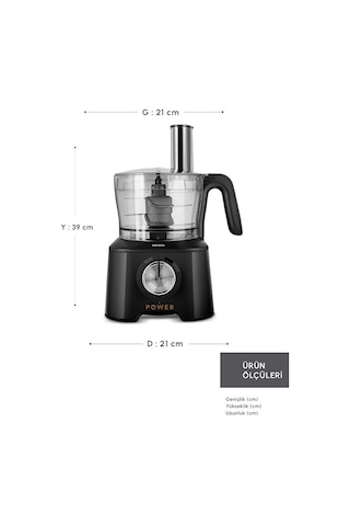 Karaca Mastermaid Power 10 in1 2000 W Mutfak Robotu