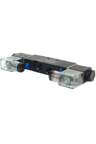 Brotech 1/4 - 5/2 Çift Bobin Selenoid Valf Araç Air Valfi Tır Branda Valfi Pnömatik Valf 12/24/220 Volt