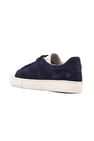 Shoetyle - Hakiki Süet Deri Lacivert Renk Erkek Sneaker - 666-03-80-1545