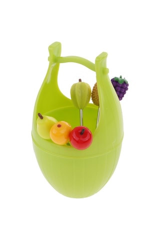 Suntek 1 Set Mix Meyve Çatalları Fıçı Tutucu Snack Yiyecek