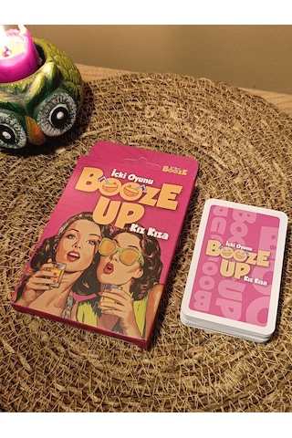 Booze Up İçki Oyunu Kız Kıza - Kese Hediyeli 50 Kart Eğlenceli Parti Oyunu