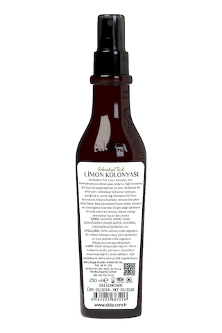 Akita 80 Derece Geleneksel Türk Limon Kolonyası 250 ML