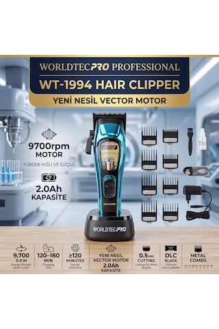Worldtec Wt-1994b 9700 Rpb Profesyonel Saç Kesme Makine