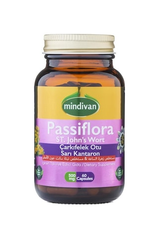 Mindivan Passiflora St John'S Wort 60 Kapsül Aromasız