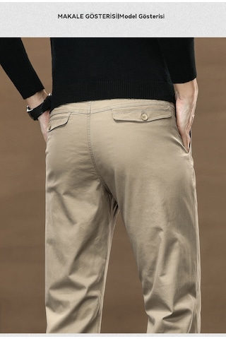 Yeni Yıkanmış Aşınmaya Dayanıklı Düz Pantolon Gri