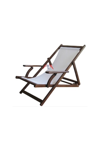 Motoryagmarket Belek Kademeli Ahşap Şezlong Pvc Gerdirme -Dayanıklı Ve Rahat