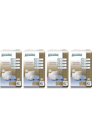 Jender Emici Külot Hasta Bezi Extra Büyük Boy XL 30'Lu x 4 120 Adet