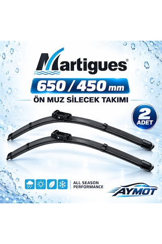 Martigues 650/450 Mm Ön Muz Silecek Takımı Golf 7 Audi A3 Passat B8