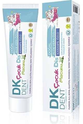 Dermokil DK Dent Doğal Aloe Vera ve Karanfıl Özlü Çocuk Diş Macunu 50 ML
