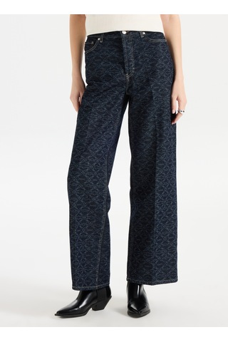 Hugo Lacivert Kadın %100 Pamuk Denim Pantolon 50541522