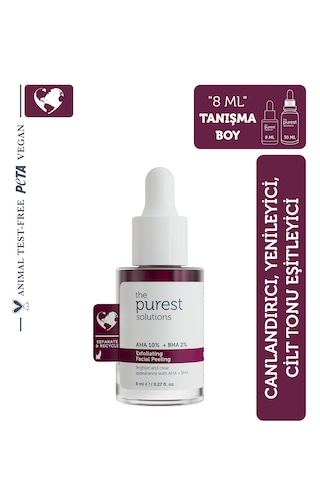 Tanışma Boy Aha & Bha Canlandırıcı Ve Cilt Tonu Eşitleyici Kırmızı Peeling Cilt Serumu 8 Ml