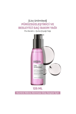 Paris Serie Expert Liss Unlimited Elektriklenme Karşıtı Keratinli Bakım Yağı 125ml
