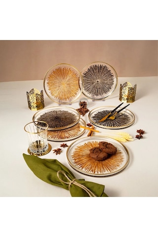 Fecra Mystic 6'lı Servis Tabağı Seti 21 Cm