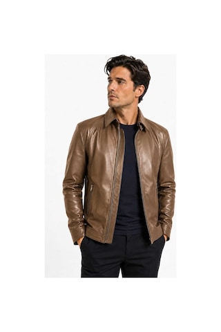 Zirve Deri Deri Ceket Açık Kahverengi