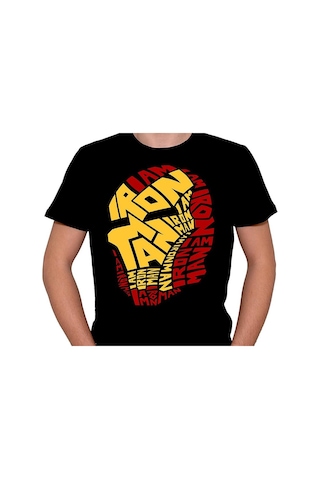 Iron Man Demir Adam Süper Kahraman Tişört Unisex T-shirt 001