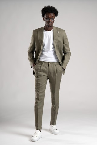Sir Regular Fit Yarım Astarlı %100 Linen Keten Kumaş Takım Elbise 001