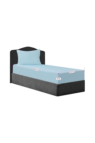 Tek Kişilik Lastikli Penye Çarşaf %100 Pamuk Örme Fitted Çarşaf 001