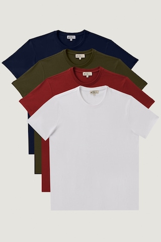 Ac&Co / Altınyıldız Classics Slim Fit 4'Lü Tişört Paket - 553114431 Çok Renkli