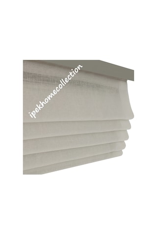 Katlamalı Keten Tül Stor Perde (444106741)