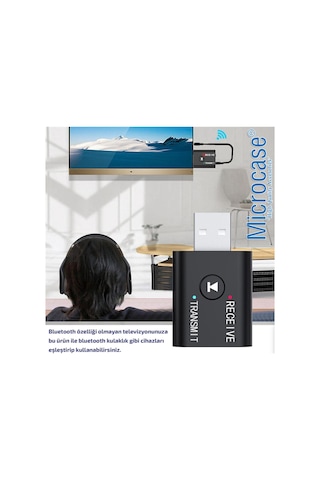 Bluetooth 5.0 2In1 Usb Ses Alıcı - verici Mini Adaptör - Al2610