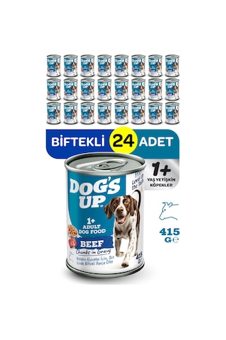 Dogs Up Yaş Yetişkin Köpek Maması Biftekli 415gr 24lü