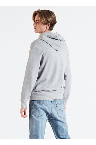 Sport Graphic Hoodie Gri