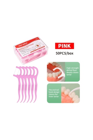 Willowhaven 50 Adet Beyaz Rımı Smıle Diş İpi Çubuğu - Pratik Etkili Hijyenik Diş Arası Temizleme Aracı
