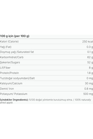 Nima Gurme Premium Kuru Elma 60 G