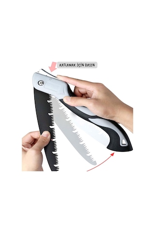 Katlanabilir Budama-kamp Testere,ergonomik Silikon Sap,odun Kesme Aracı