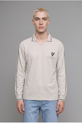 Defacto Vıkıngs Valhalla Boxy Fıt Baskılı Sweatshırt H1527ax26augr369 Gri-gr369